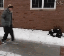 Slipping On Ice GIF