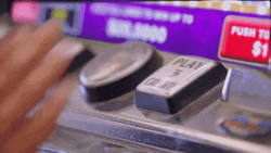 Slot Machine Casino Hitting Button GIF