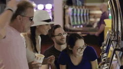 Slot Machine Friends Celebrating GIF