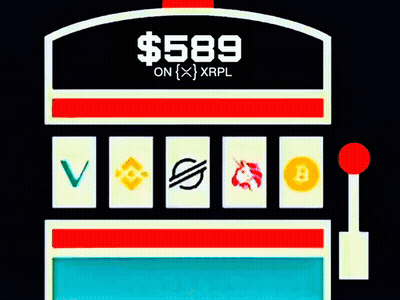 Slot Machine Saying $589 GIF