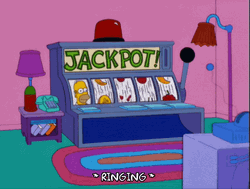 Slot Machine The Simpsons Jackpot GIF