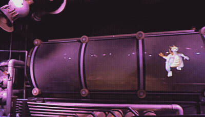 Slot Machine With Purple Circle And Yellow Lemon GIF