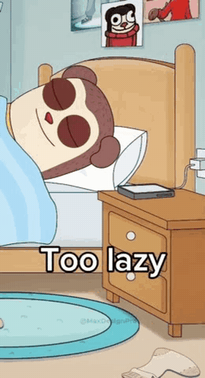 Sloth Laying In Bed Too Lazy GIF