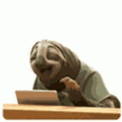 Sloth Slow Typing
