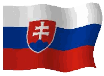 Slovakia Flag With Cross Sticker