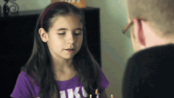 Slow Blink Anxious Young Girl GIF