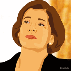 Slow Blink Cartoon Lucille Bluth GIF