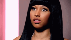 Slow Blink Nicki Minaj Startled GIF