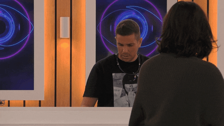 Slow Blink Surprised Reaction Looking Up GIF