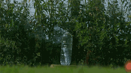 Slow Motion Bottled Water Explosion GIF