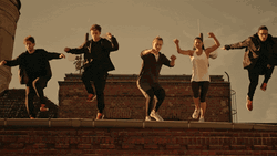 Slow Motion Building Jump GIF
