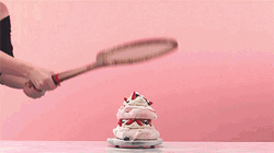 Slow Motion Food Smash GIF