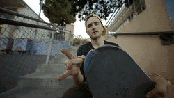 Slow Motion Skateboard Flick GIF