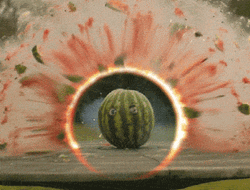 Slow Motion Watermelon Explosion GIF