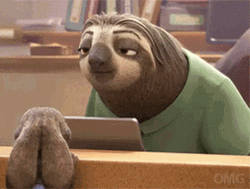 Slow Moving Sloth Flash Slothmore Zootopia GIF