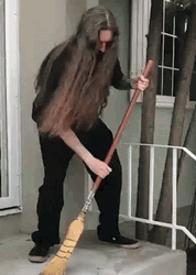 Slowly Sweep The Floor GIF