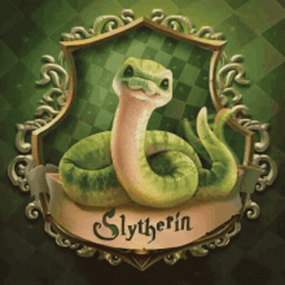 Slytherin Snake In A Frame GIF