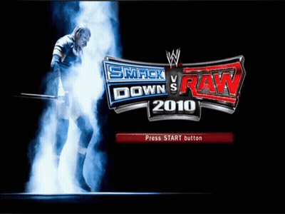 Smack Down Vs Raw 2010 Wrestler Holding Sword GIF