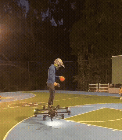 Small Black Drone On Counter GIF