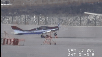 Small Plane Taking Off With Cam ID 001 GIF