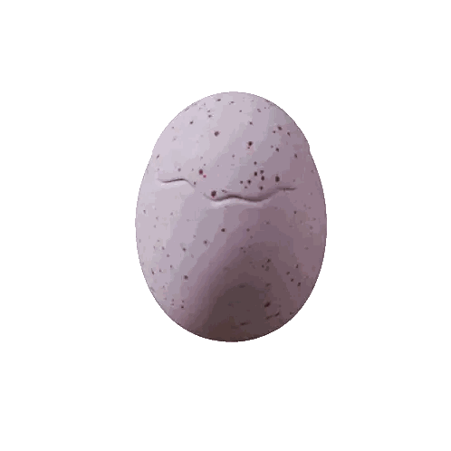 Small Purple Egg With Brown Spots Sticker