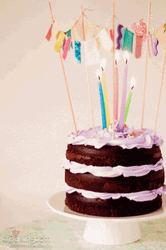 Small Three Layered Cake Happy Birthday GIF