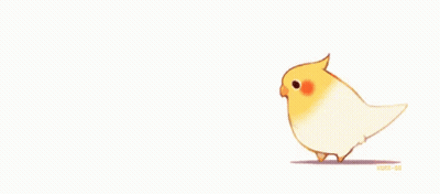 Small Yellow And White Bird Walking GIF