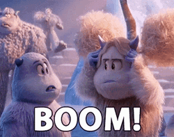 Smallfoot Boom Mind Blown GIF