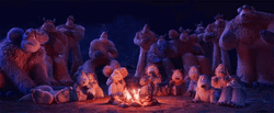 Smallfoot Campfire  GIF