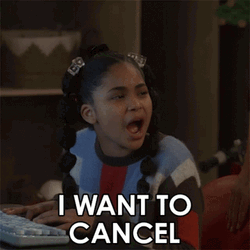 Smart Girl Saying I Want To Cancel GIF