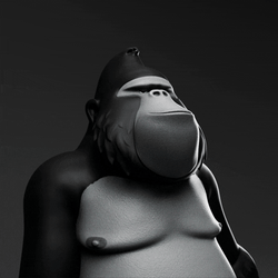 Smart Meme Animated Gorilla GIF