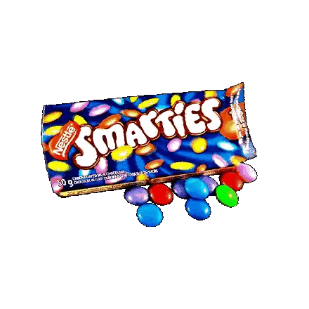 Smarties Candy Bar With Colorful Candies Sticker