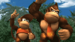 Smash Bros Donkey Kong Pointing GIF