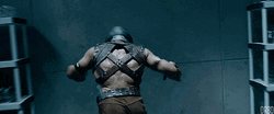Smash The Wall Through His Body GIF