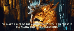 Smaug Administering Its Trivial Questions GIF