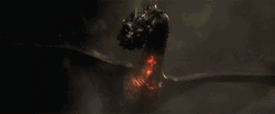 Smaug Spewing Fire All Over Town GIF