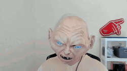 Smeagol Crazy Costume  GIF