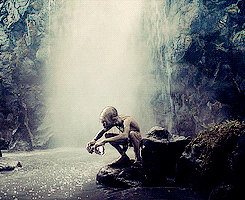 Smeagol Dancing On The Waterfalls  GIF
