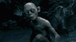 Smeagol Death Stare  GIF
