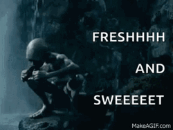 Smeagol Fresh And Sweet Eating  GIF