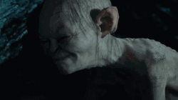 Smeagol Wide Awake Gaze GIF