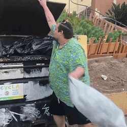 Smelly Trash Made The Guy Cry GIF