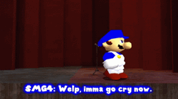 SMG4 Character SLG4 Walking Out GIF