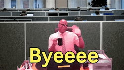 Smile And Wave Boys Office Worker GIF