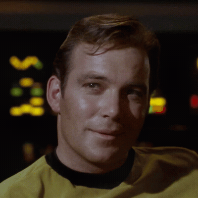 Smile James T Kirk GIF