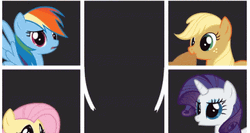 Smile Pink Fluffy Unicorns Dancing On Rainbows GIF