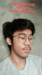 Smiled When His Crush Chat Him GIF