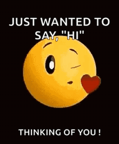 Smiley Blowing Kiss Saying Hi GIF