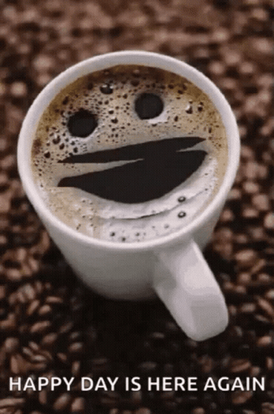 Smiley Coffee Cup GIF