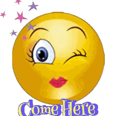 Smiley Face Come Here Sticker